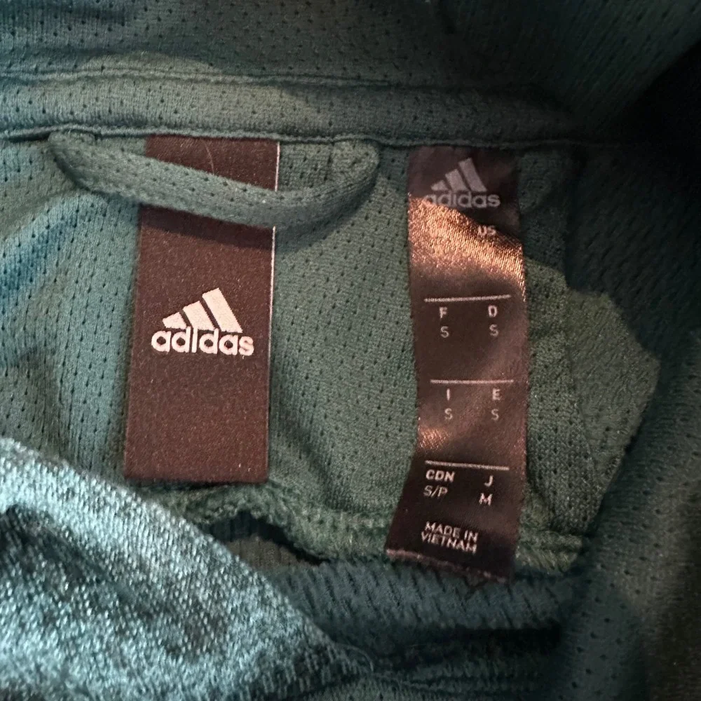 Adidas Climawarm Hoodie Mens Small Teal Heather For Creators Only Sweatshirt